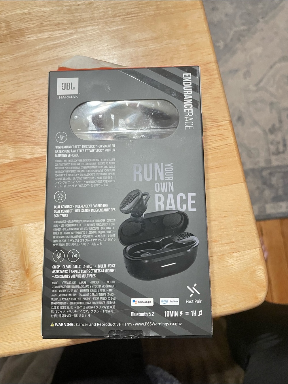 JBL Black and Orange Bluetooth V5.2 Smart earbuds Box - Picture 3 of 5